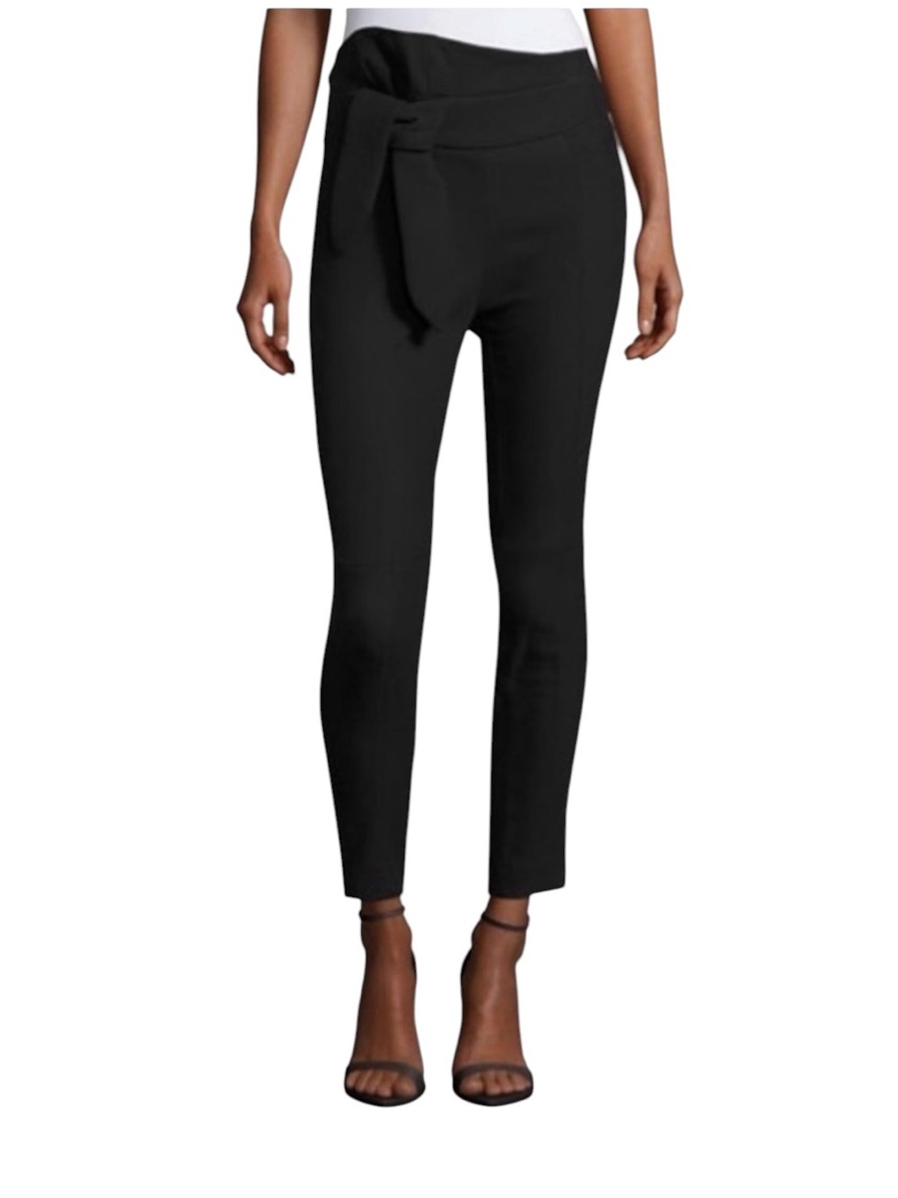 IRO Kalpen Fitted Poplin Pants – Black – Size 34